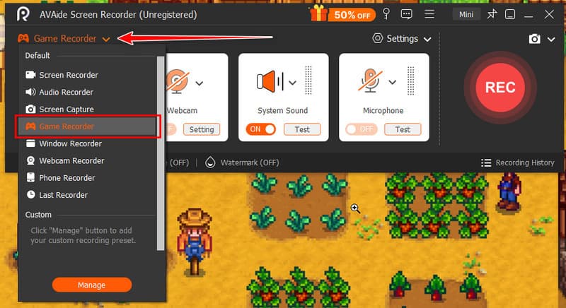 Game Recorder Stardew Valley