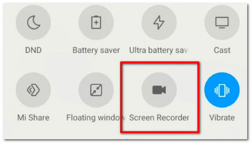 Android Quick Panel Screen Recorder