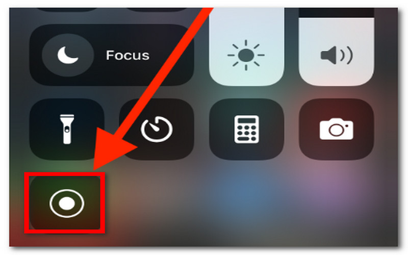 iPhone Control Center Record