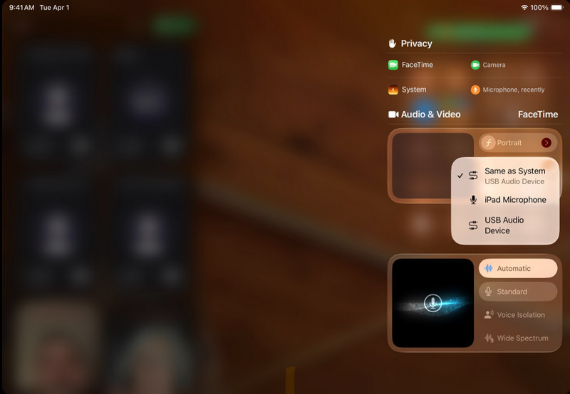 Microphone on iPad