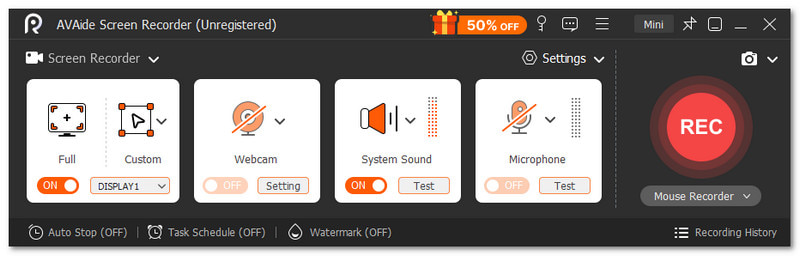 AVAide Screen Recorder ScreenFlow Alternative