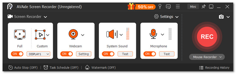 AVAide Screen Recorder Alternative to ScreenPal