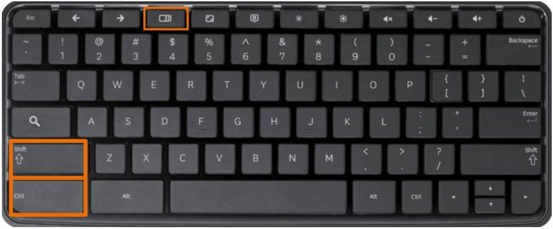 Ctrl Shift Mostrar ventanas Chromebook Dell
