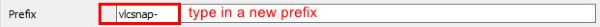 Change Prefix