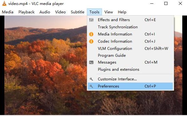 Tools Menu