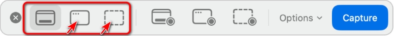 Apple Screenshot Capture Window or Portion