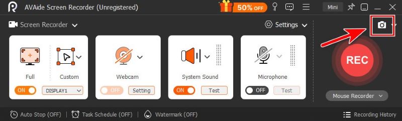 AVAide Screen Recorder Screenshot