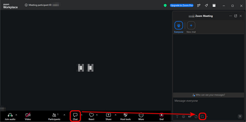 Zoom Take Screenshot Built-in