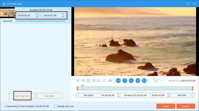 Coupez les vidéos MP4 dans Serveral GIFS