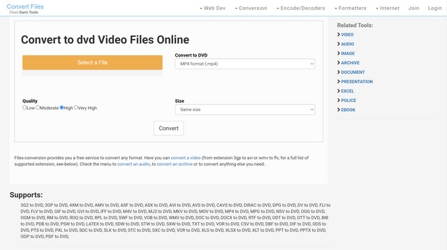 Konvertieren Sie MPEG in DVD
