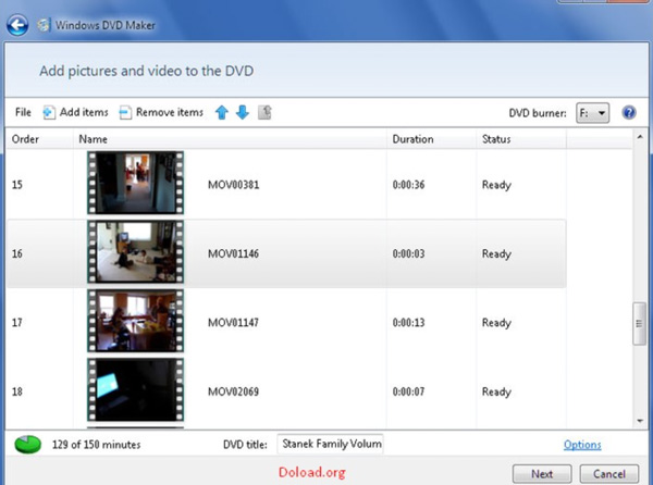 המרת WMV ל-DVD Windows DVD Maker