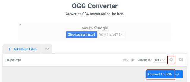 Convertidor de MP4 a OGG FreeConvert