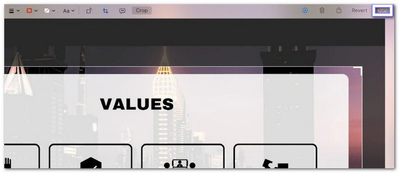 Tekan Selesai untuk Mengganti Petikan Skrin Asal