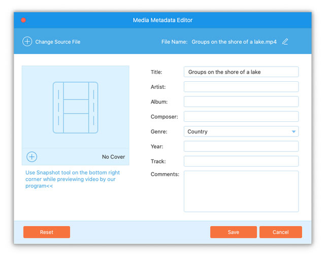 Media Metadata Editor