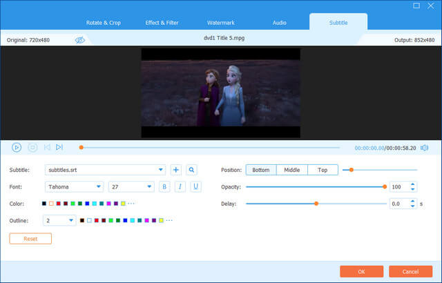 Video Converter Ultimate Edit Subtitrare